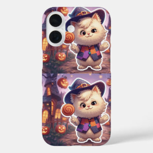 Mr. Bluffy – De zachte bluffmaster van Halloween iPhone 16 Hoesje