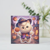 Mr. Bluffy – De zachte bluffmaster van Halloween Kaart (Staand voorkant)