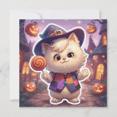 Mr. Bluffy – De zachte bluffmaster van Halloween Kaart (Achterkant)