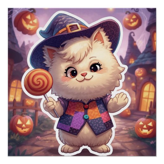 Mr. Bluffy – De zachte bluffmaster van Halloween Perfect Poster (Voorkant)