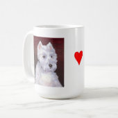 Mr Bob, mok witte puppy (Voorkant links)