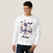 Mr Boofriend Custom Naam Halloween Sweatshirt (Voorkant volledig)