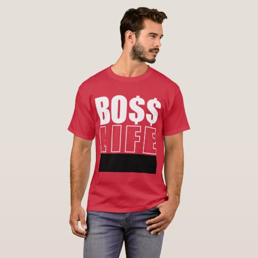Mr Boss Life T-shirt (Voorkant volledig)