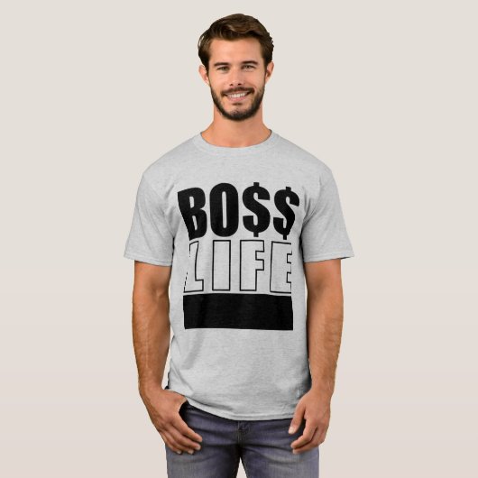 Mr Boss Life T-shirt (Voorkant volledig)