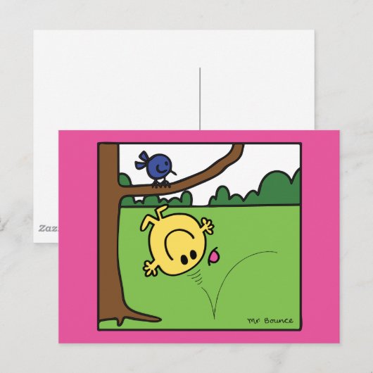 Mr. Bounce in het park Briefkaart (Voorkant / Achterkant)