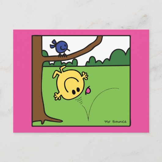 Mr. Bounce in het park Briefkaart (Voorkant)