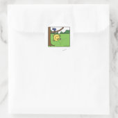 Mr. Bounce in het park Ronde Sticker (Tas)