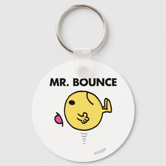 Mr Bounce | Ongelukkig stuiteren Sleutelhanger (Voorkant)