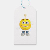 Mr Brainy the Emoji die graag denkt Cadeaulabel (Voorkant)