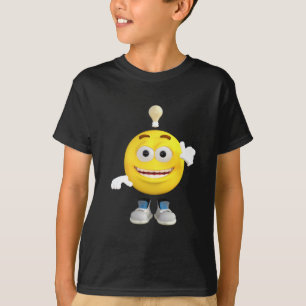 Mr Brainy the Emoji die graag denkt T-shirt