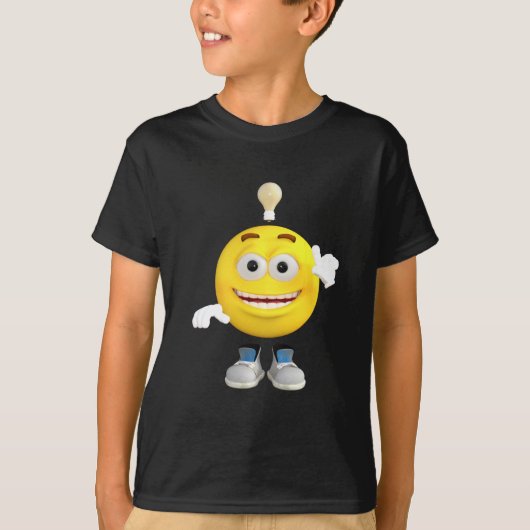 Mr Brainy the Emoji die graag denkt T-shirt (Voorkant)