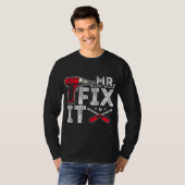 Mr Break het Mr Fix It Funny Dad & Son Matching Fa T-shirt (Voorkant volledig)