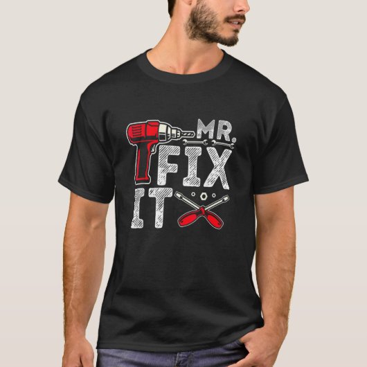 Mr Break It Mr Fix It Pap Amp Son Bijpassende Vade T-shirt (Voorkant)