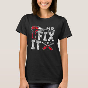 Mr Break It Mr Fix It Papa & Zoon Matching Father' T-shirt