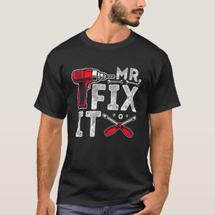 Mr Break It Mr Fix It Papa & Zoon Matching Father' T-shirt