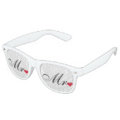 Mr. bruidegom Passen getrouwd koppels bruiloft par Retro Zonnebril (Gekanteld)