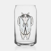 Mr. Bug lijntekening Blikvorm Glas (Voorkant)
