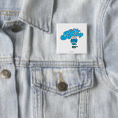 Mr Bump | Gebroken vaas Vierkante Button 5,1 Cm (In situ)