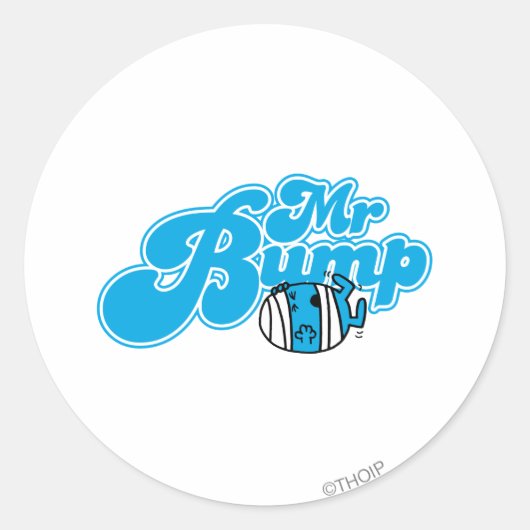 Mr Bump Logo 1 Ronde Sticker (Voorkant)