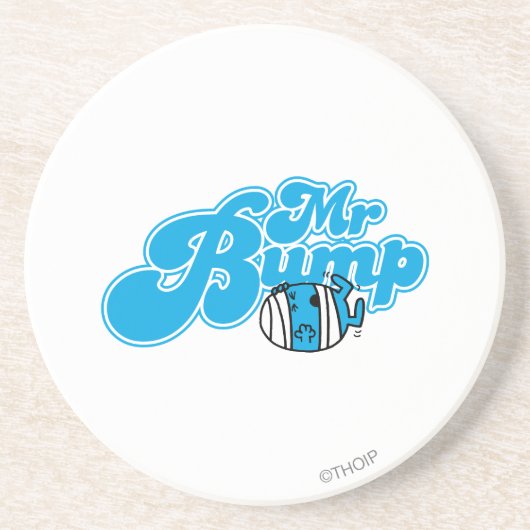 Mr Bump Logo 1 Zandsteen Onderzetter (Voorkant)