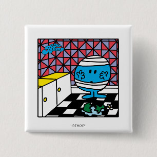 Mr Bump Ongeval in de keuken Vierkante Button 5,1 Cm