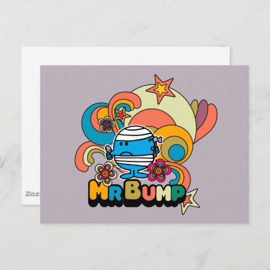 Mr Bump | Psychedelisch duimletsel Briefkaart (Voorkant / Achterkant)