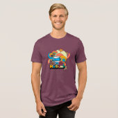 Mr Bump | Psychedelisch duimletsel Tri-Blend Shirt (Voorkant volledig)