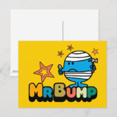 Mr Bump | Verbonden duim en sterren Briefkaart (Voorkant / Achterkant)