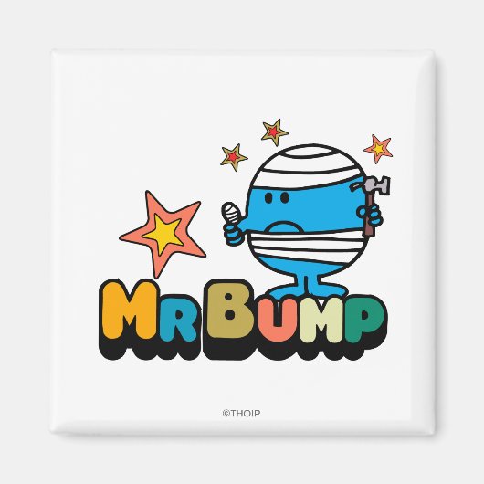 Mr Bump | Verbonden duim en sterren Magneet (Voorkant)