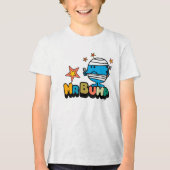 Mr Bump | Verbonden duim en sterren Tri-Blend Shirt (Voorkant)