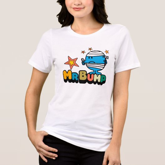 Mr Bump | Verbonden duim en sterren Tri-Blend Shirt (Voorkant)