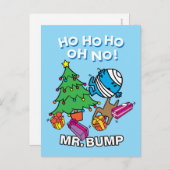 Mr. Bump versiert een kerstboom Feestdagenkaart (Voorkant / Achterkant)