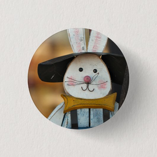 Mr Bunny Ronde Button 3,2 Cm (Voorkant)