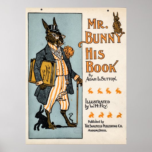Mr Bunny, zijn boek - Adam L. Sutton Poster (Voorkant)