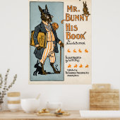 Mr Bunny, zijn boek - Adam L. Sutton Poster (Keuken)