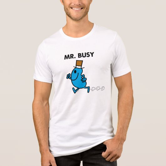 Mr Busy gaat snel Tri-Blend Shirt (Voorkant)