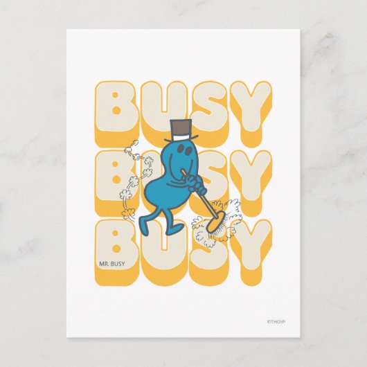Mr Busy Snel Briefkaart (Voorkant)