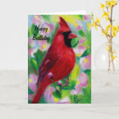 Mr. Cardinal Aceo Verjaardag Kaart (Gele Bloem)