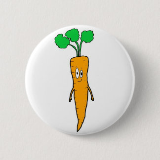Mr. Carrot in White Ronde Button 5,7 Cm