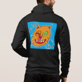 Mr. Cat beroemd gemaakt door Eli - Zip Hoodie (Achterkant)