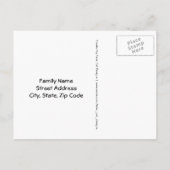 Mr. Cat kondigt verhuizing aan met nieuw adres Aankondigingskaart (Achterkant)