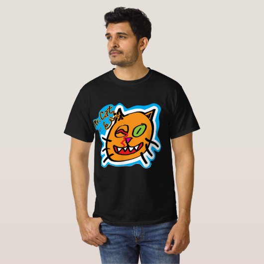 Mr Cat - Launch T Shirt - 100 beschikbaar (Voorkant volledig)