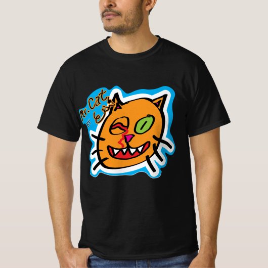 Mr Cat - Launch T Shirt - 100 beschikbaar (Voorkant)