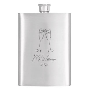 Mr Champagne Glazen Bruidegom Wedding Pas getrouwd Flacon
