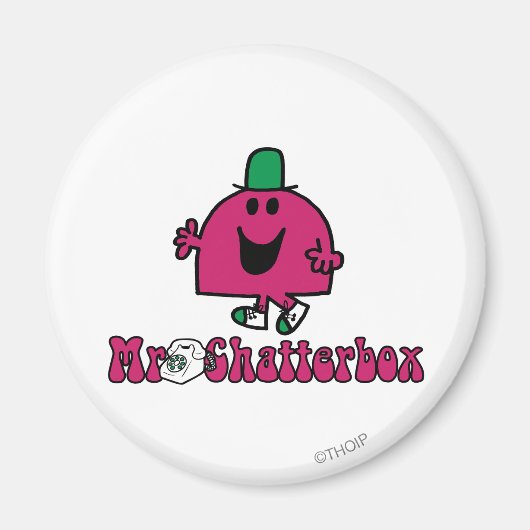 Mr Chatterbox Logo & Telefoon Magneet (Voorkant)