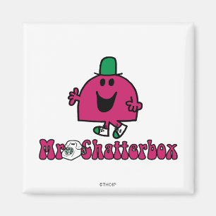 Mr Chatterbox Logo & Telefoon Magneet