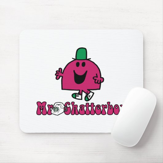 Mr Chatterbox Logo & Telefoon Muismat (Met muis)