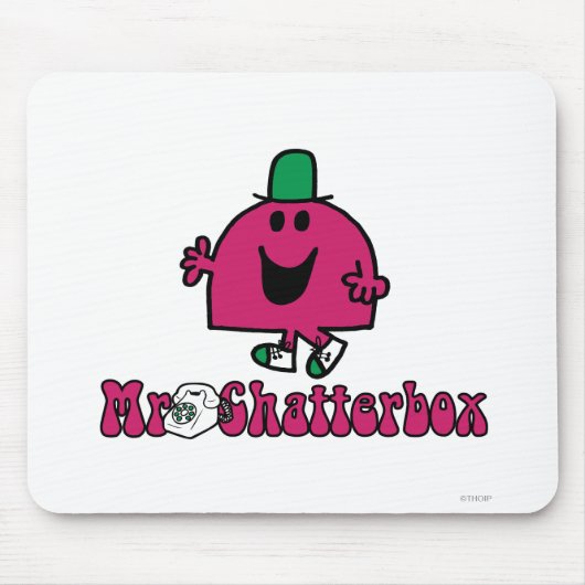 Mr Chatterbox Logo & Telefoon Muismat (Voorkant)