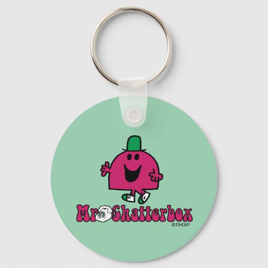 Mr Chatterbox Logo & Telefoon Sleutelhanger (Voorkant)