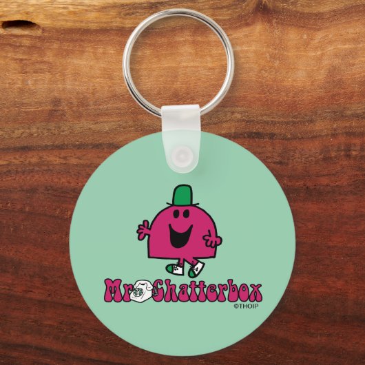 Mr Chatterbox Logo & Telefoon Sleutelhanger (Voorkant)